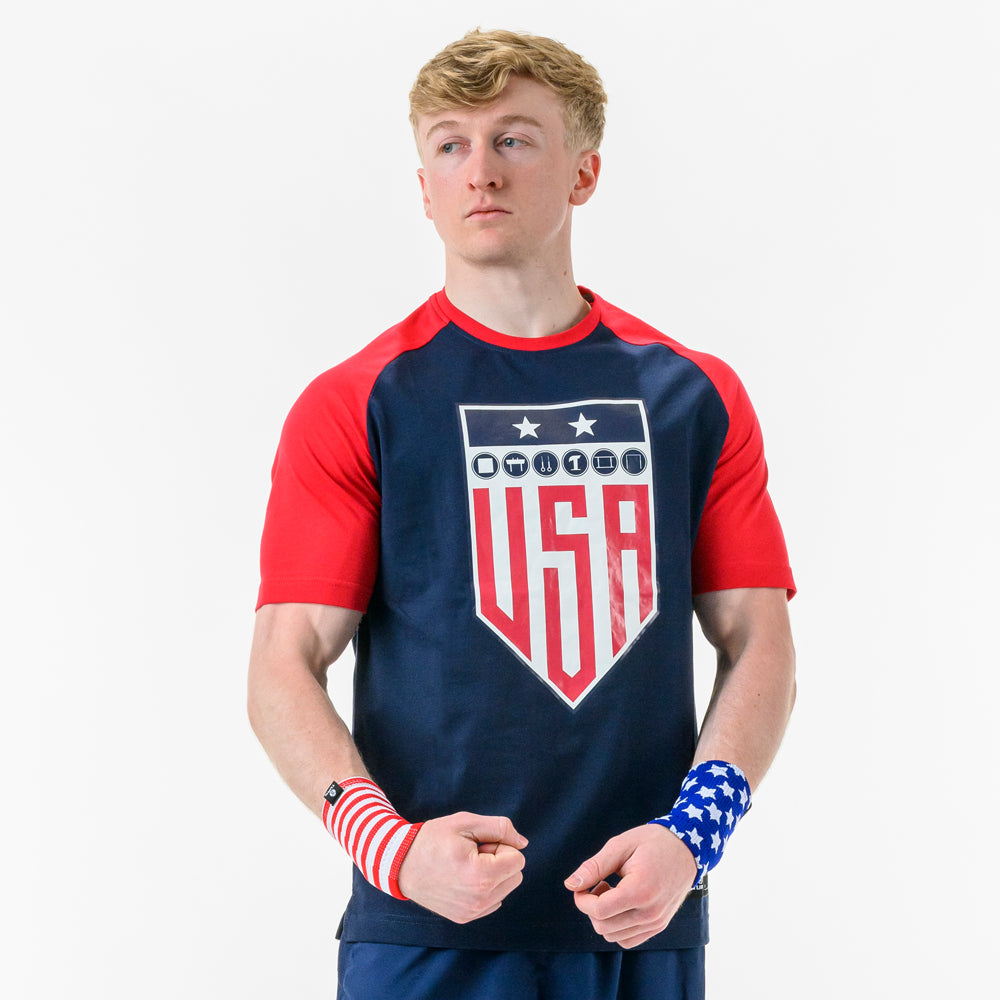 SENIOR USA MAG TEE - RED